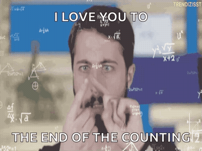 Bearded Man Covering Nose I Love You End Counting GIF
