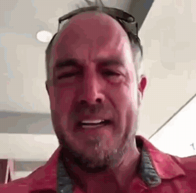 Bearded Man Crying With Sunglasses GIF