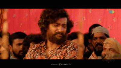 Bearded Man Dancing In Front Of Crowd GIF