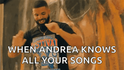 Bearded Man Dancing When Andrea Knows All Your Songs GIF