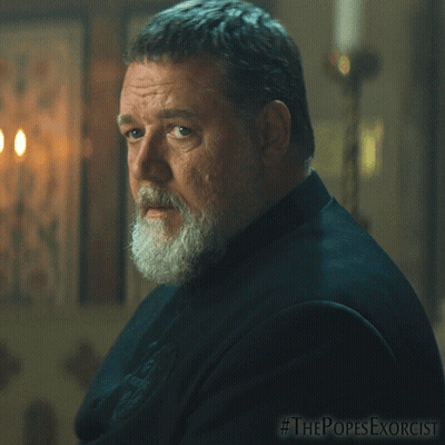 Bearded Man Dark Room The Popes Exorcist GIF