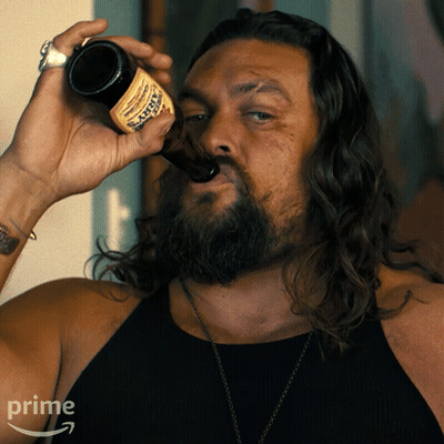 Bearded Man Drinking Smirnoff Bottle GIF