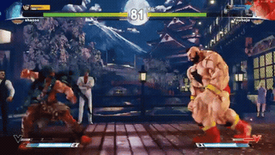 Bearded Man Fighting Man With Braided Hair GIF