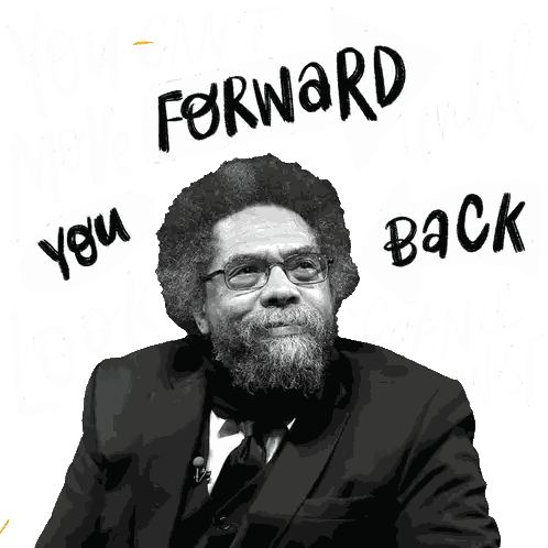 Bearded Man Forward And Back Words Sticker