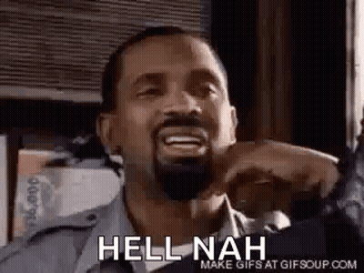 Bearded Man Funny Face Saying Hell Nah GIF