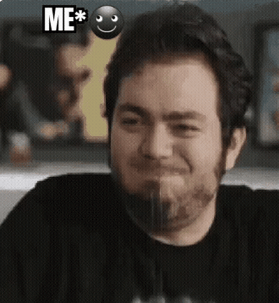 Bearded Man Funny Face Smiley Saying Me GIF