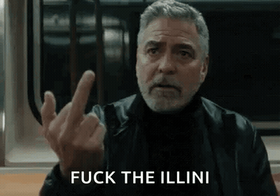 Bearded Man Giving Middle Finger In Train GIF