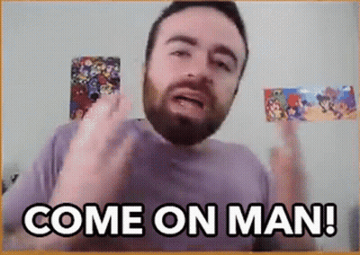 Bearded Man Giving Middle Finger Saying Come On Man GIF