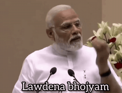 Bearded Man Giving Speech Lawdena Bhojyam GIF
