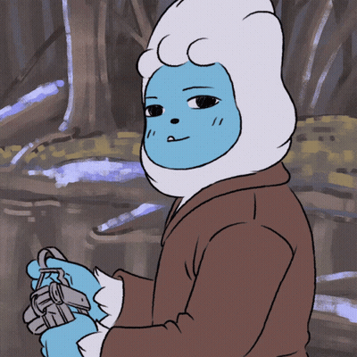 Bearded Man Holding Camera Next To River GIF