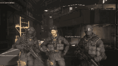 Bearded Man Holding Gun, Skull-Headed Man With Rifle GIF