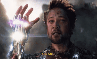 Bearded Man Holding Hand Up Saying And I Am GIF