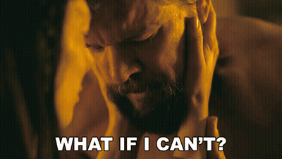 Bearded Man Holding Head What If I Can't GIF