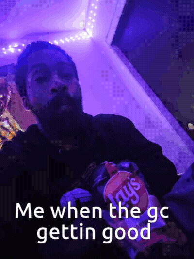 Bearded Man Holding Lay's Potato Chips