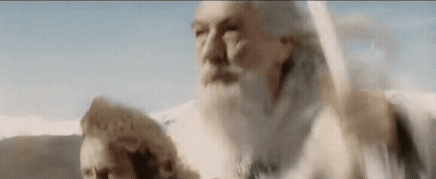 Bearded Man Holding Sword In Blurry Photo GIF