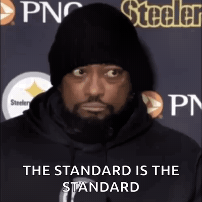 Bearded Man In Beanie And Hoodie With Steelers Logo GIF