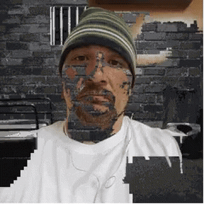 Bearded Man In Beanie And White Shirt GIF