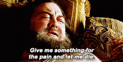 Bearded Man In Bed Says Give Me Something For The Pain And Let Me Die GIF