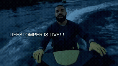 Bearded Man In Black Chrome Hearts Shirt GIF