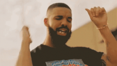 Bearded Man In Black Floral Print Shirt GIF
