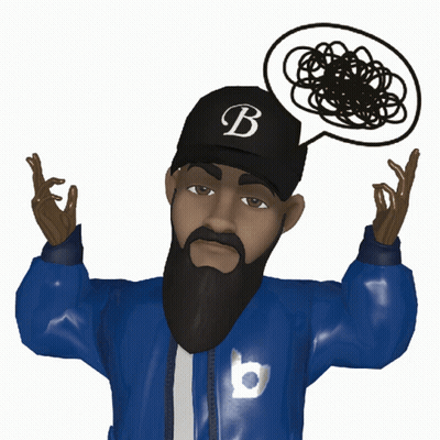Bearded Man In Black Hat With Letter B GIF