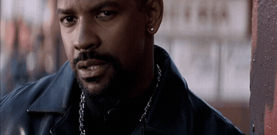 Bearded Man In Black Leather Jacket And Chain GIF