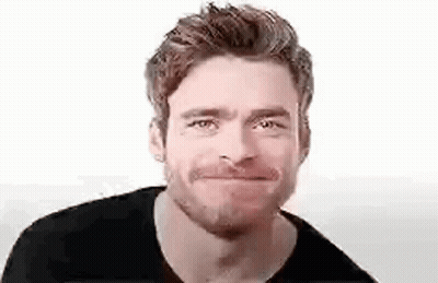 Bearded Man In Black Shirt Making Funny Face GIF