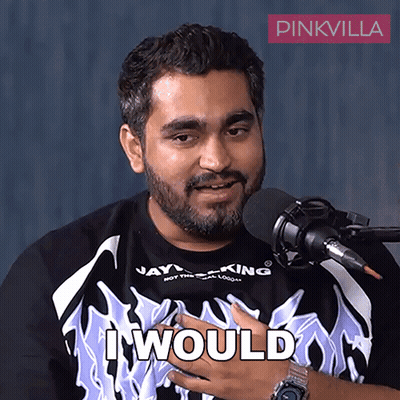 Bearded Man In Black Shirt Saying I Would GIF