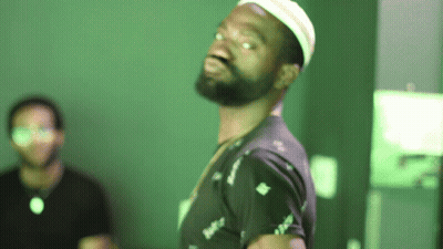 Bearded Man In Black Shirt Saying Swift GIF
