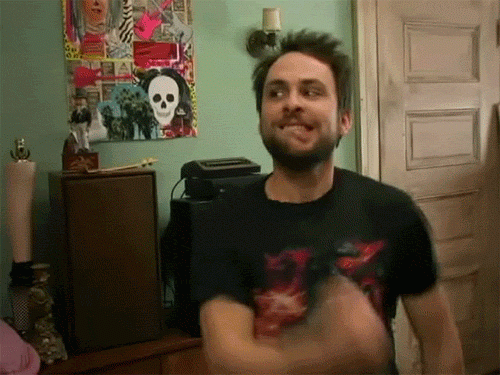 Bearded Man In Black T-Shirt With Skull GIF