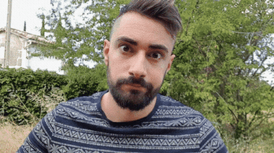 Bearded Man In Blue And Grey Sweater GIF