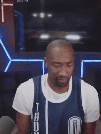Bearded Man In Blue Basketball Jersey 0 GIF