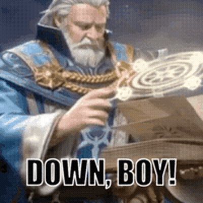 Bearded Man In Blue Robe Holding Book And Circle GIF