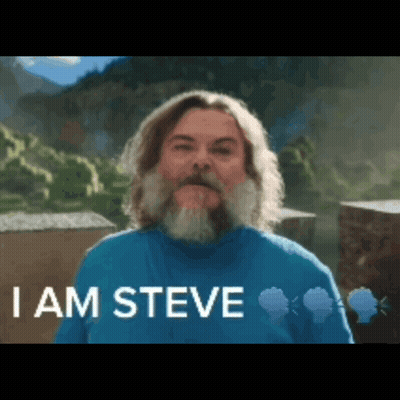 Bearded Man In Blue Shirt I Am Steve GIF