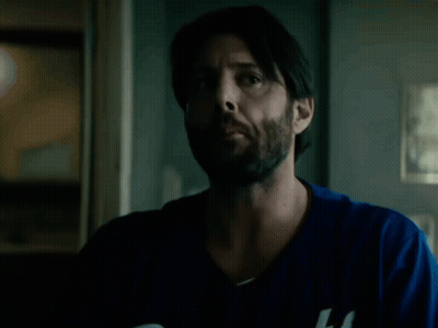 Bearded Man In Blue Shirt Shaving GIF