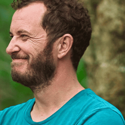 Bearded Man In Blue Shirt Smiling GIF