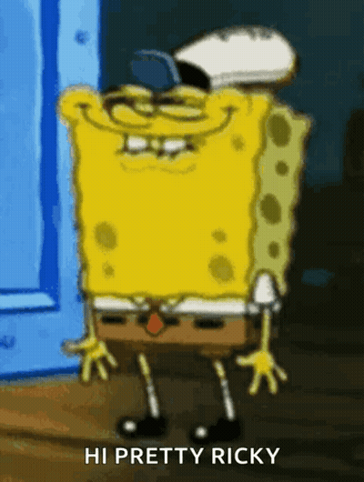 Bearded Man In Blue T.E.I. Shirt GIF
