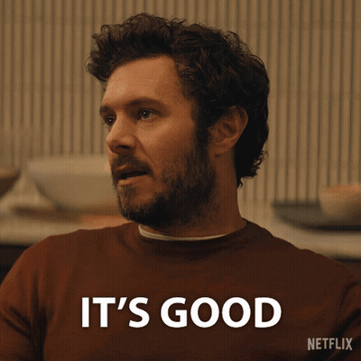 Bearded Man In Brown Sweater Saying It's Good GIF