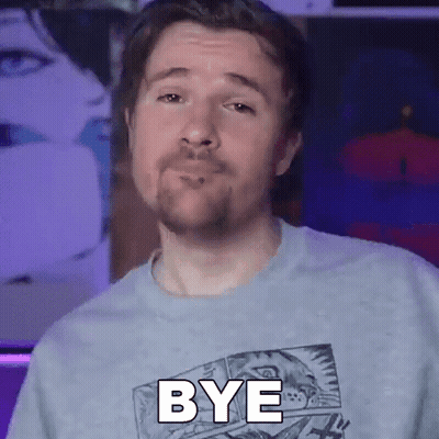 Bearded Man In Bye Shirt GIF