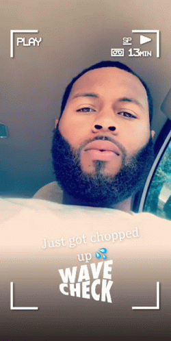 Bearded Man In Car Just Got Chopped Up Wave Check GIF