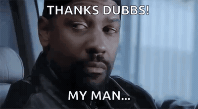 Bearded Man In Car Saying Thanks Dubbs My Man GIF
