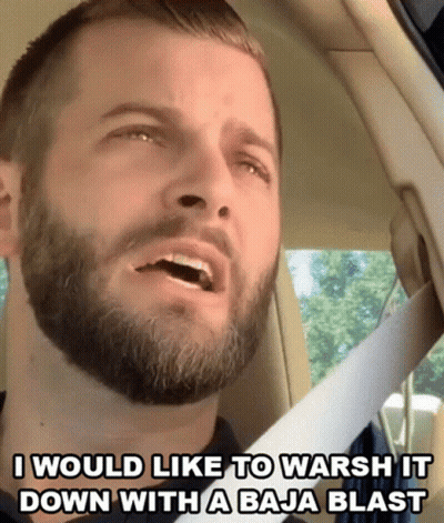 Bearded Man In Car Says I Would Like To Warsh GIF