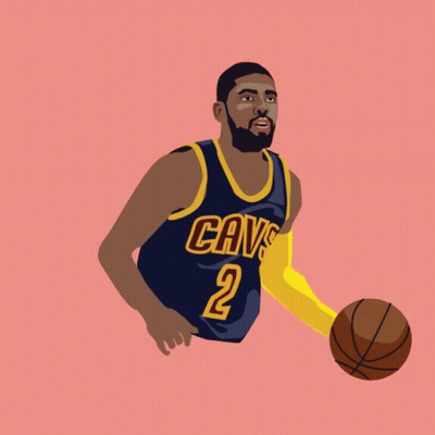 Bearded Man In Cavs Shirt GIF