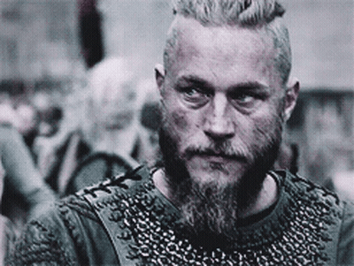 Bearded Man In Chain Mail Shirt GIF
