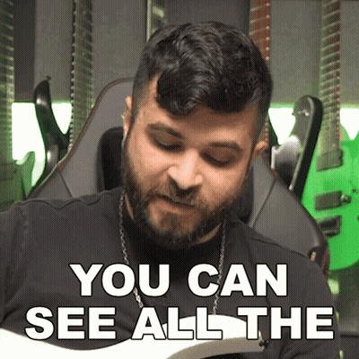 Bearded Man In Chair Saying You Can See All The GIF