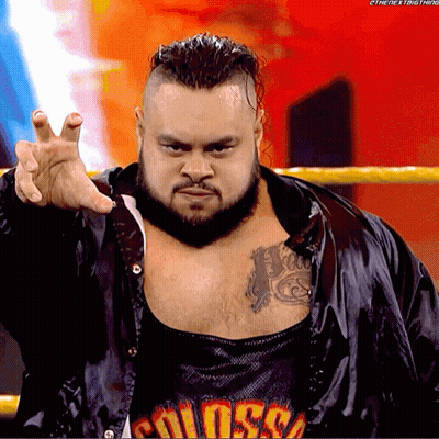 Bearded Man In Colossal Shirt GIF