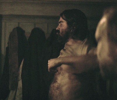 Bearded Man In Dark Room GIF