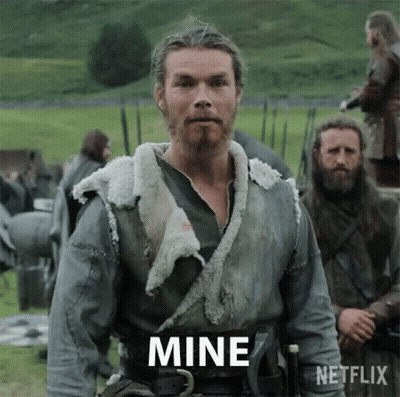 Bearded Man In Field Saying Mine GIF