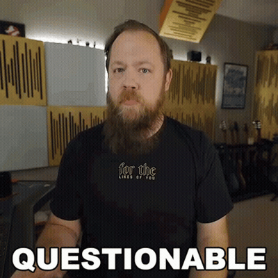 Bearded Man In For The Likes Of You Shirt GIF