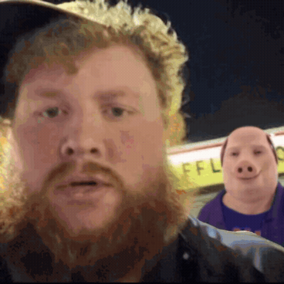 Bearded Man In Front Of Ffl Sign GIF